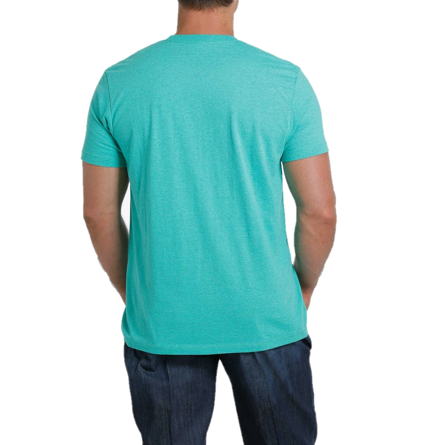 Cinch Men's "Lead, Don't Follow" SS Turquoise T-Shirt MTT1690454 4 Cinch Men's "Lead, Don't Follow" SS Turquoise T-Shirt MTT1690454 - Image 2
