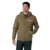 Wrangler® Men's MH Burnt Olive Heather Full Zip Hoodie 112324810 -Ariat 4810 front c3b48ff8 47b4 463d 99c7 be9ab6c0660c