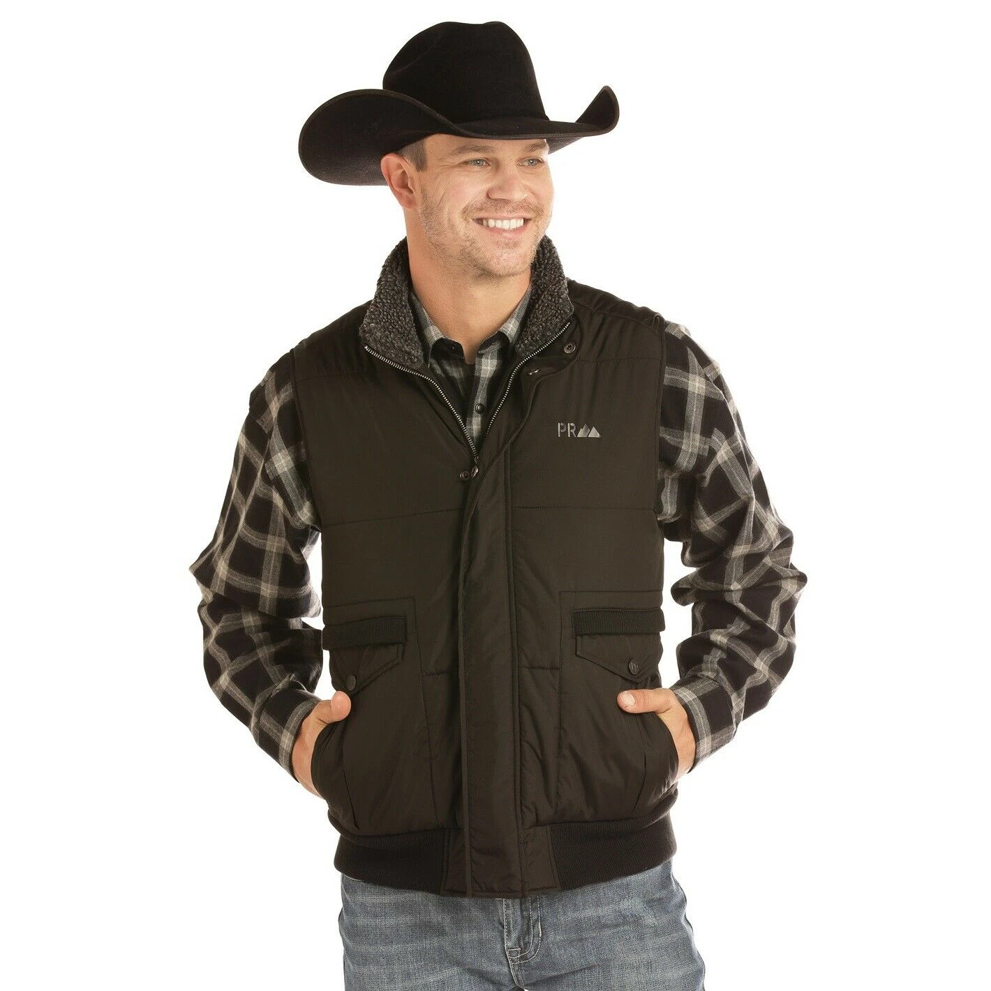 Powder River Outfitters Men's Black Concealed Carry Vest 98-2671 3 Powder River Outfitters Men's Black Concealed Carry Vest 98-2671