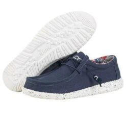 Hey Dude Men's Wally Stretch Blue Shoes 110382600 -Ariat 57 24bb66e9 7db7 4021 83aa 1fb27cd60b49