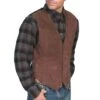 Scully Men's Espresso Boar Suede Snap Front Vest 504-67 -Ariat 57 2ba1d378 87b0 402e 8690 ca7af9720000