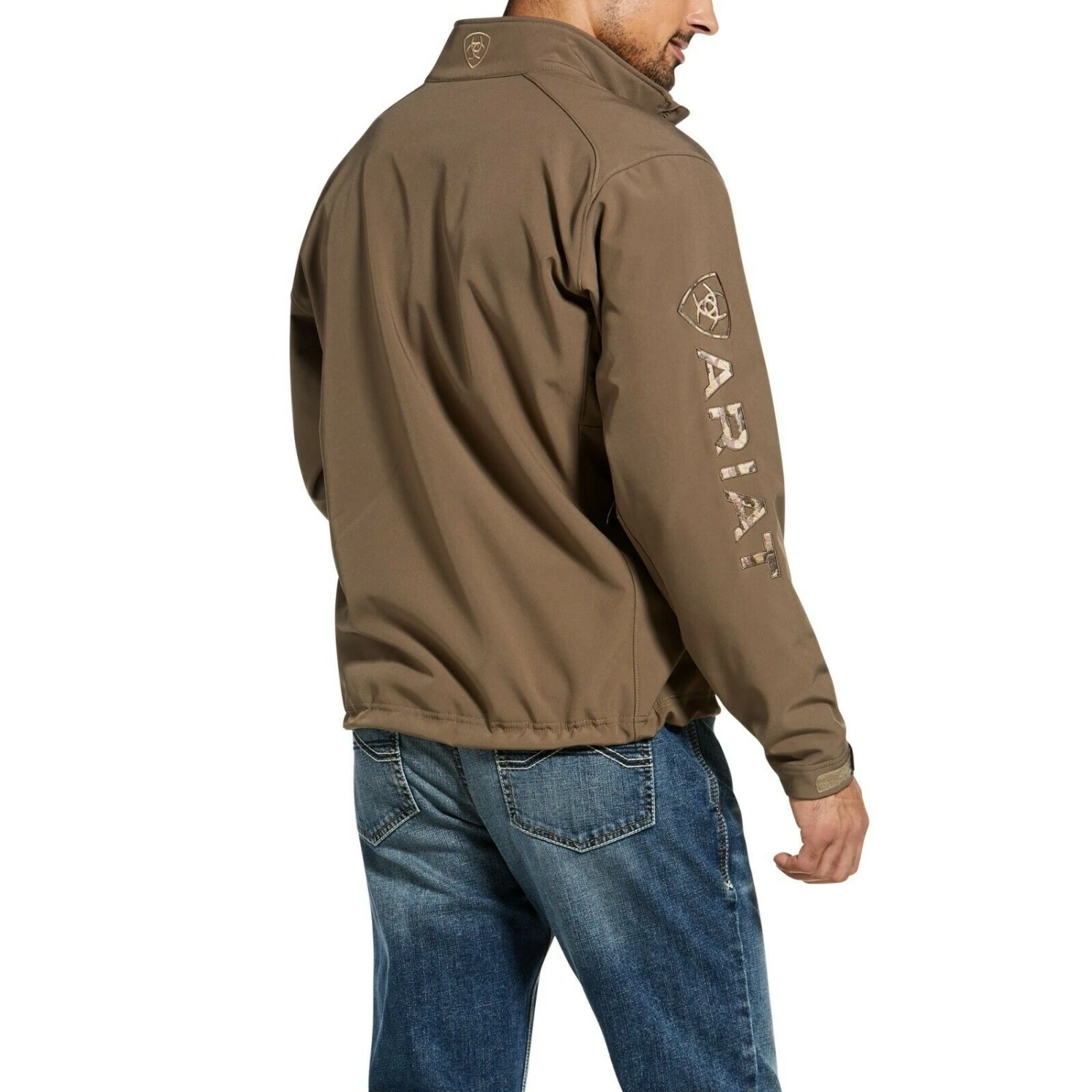 Ariat® Men's Logo 2.0 Morel/Camo Softshell Jacket 10032931 4 Ariat® Men's Logo 2.0 Morel/Camo Softshell Jacket 10032931 - Image 2