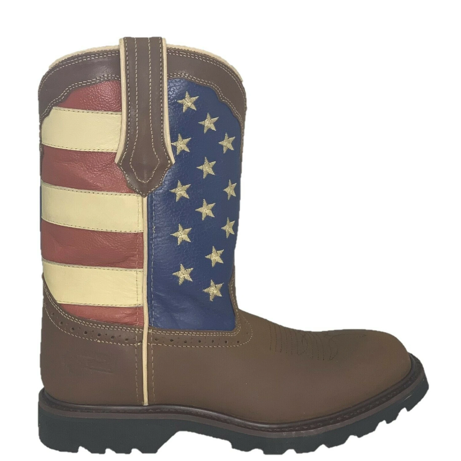 Cowtown Men's American Flag Soft Toe Work Boot CT-1001 5 Cowtown Men's American Flag Soft Toe Work Boot CT-1001 - Image 3