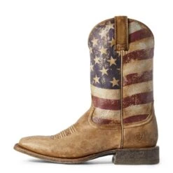 Ariat® Men's Distressed Brown And Flag Circuit Proud Boots 10031513 -Ariat 57 45cffbba c21c 4751 953c 62d7f18418be