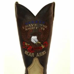 RockinLeather Men's 2nd Amendment Right To Bear Arms Brown Boots 1199 -Ariat 57 7b264768 d95b 4bc2 9291 0606e8908d1d