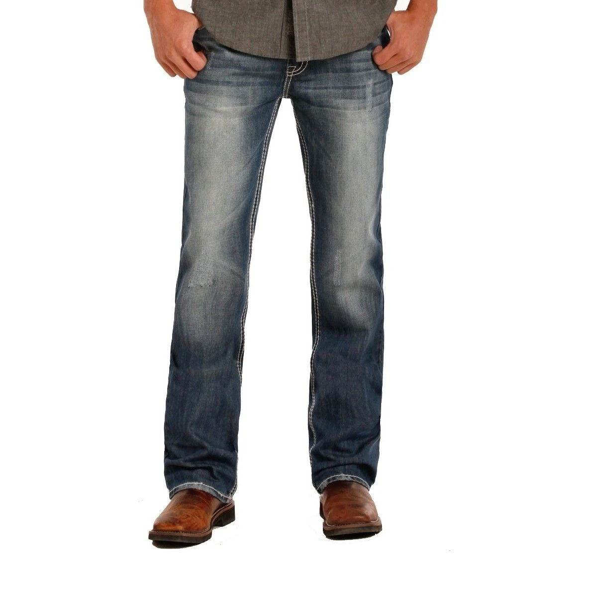 Rock & Roll Denim Men's Double Barrel Straight Jeans M0S1612 4 Rock & Roll Denim Men's Double Barrel Straight Jeans M0S1612 - Image 2