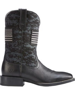 Ariat® Men's Black Sport Patriot Square Toe Boot 10023361 -Ariat 57 8f3162b5 830e 4bdc 93e8 793f87456685