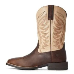 Ariat Men's AMOS Barley Brown & Tan Western Boots 10034045 -Ariat 57 99ffe26d 8f39 4fab bec0 ebbf163f5580