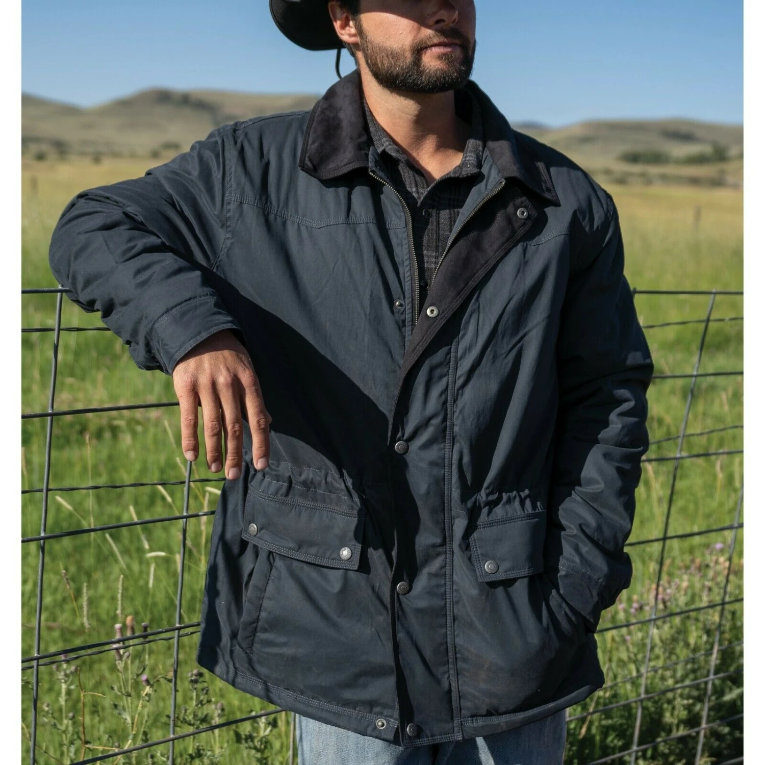 Outback Trading Company® Men's Rodman Dusty Navy Jacket 29753-DSN 4 Outback Trading Company® Men's Rodman Dusty Navy Jacket 29753-DSN - Image 2