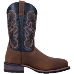 Laredo Men's Rockwell Distressed Brown & Black Square Toe Boots 69438 -Ariat 57 bbe9529f 4d12 493b 9d5e 1235415e84d3
