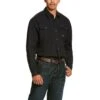 Ariat® Men's Rebar Made Tough DuraStretch Black Work Shirt 10027826 -Ariat 57 e1def327 c500 4105 84fe 9ed58a78d5c3