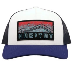Hooey "Habitat" 5- Panel White & Navy Trucker Snapback Hat 6012T-WHNV -Ariat 6012T WHNV01 800x 02431215 d93d 4f8a 8a9b df94e83c5fc8