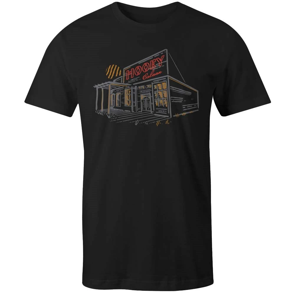 Hooey® Men's "Hooey Saloon" Short Sleeve Black T-Shirt HT1543BK 3 Hooey® Men's "Hooey Saloon" Short Sleeve Black T-Shirt HT1543BK