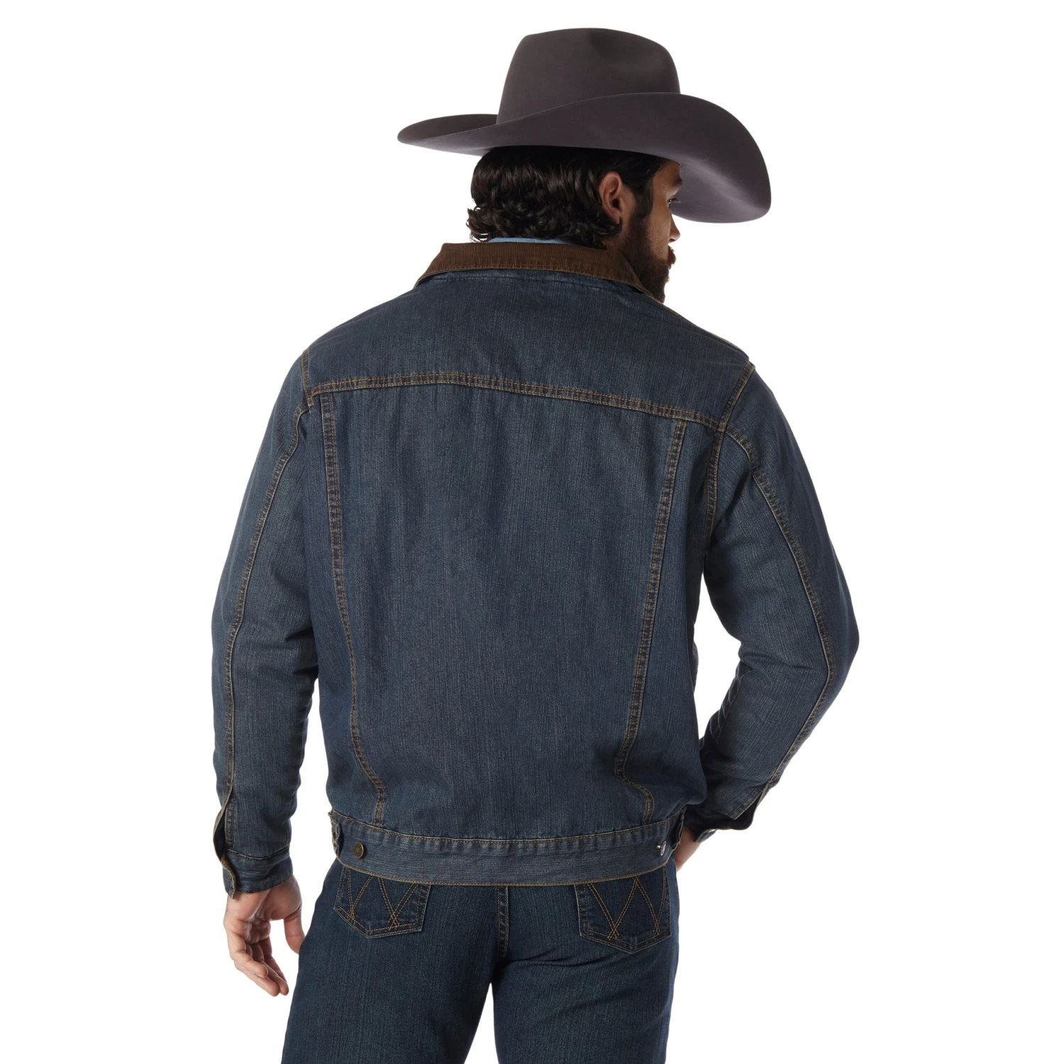 Wrangler® Blanket Lined Rustic Denim Jacket 74265RT 4 Wrangler® Blanket Lined Rustic Denim Jacket 74265RT - Image 2