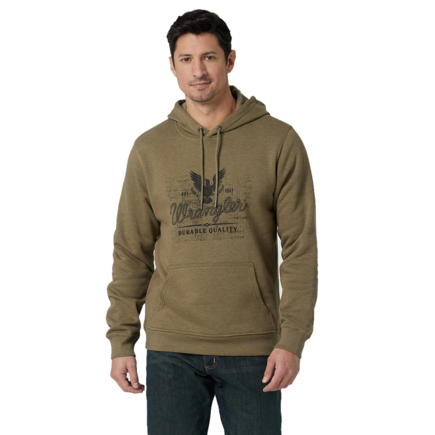 Wrangler® Men's BH Burnt Olive Pullover Hoodie 112319201 3 Wrangler® Men's BH Burnt Olive Pullover Hoodie 112319201