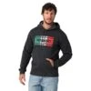 Wrangler® Men's Mexican Flag Caviar Heather Pullover Hoodie 112319233 -Ariat 9233 front