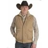 Powder River Outfitters Men's Solid Concealed Carry Tan Vest 98-1027-27 1 Powder River Outfitters Men's Solid Concealed Carry Tan Vest 98-1027-27 -Ariat 98 1027