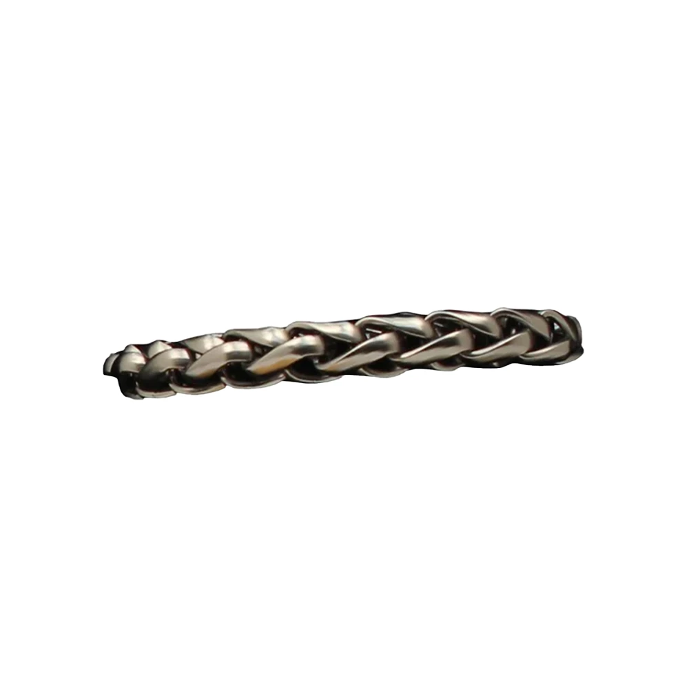 M&F Western Men's Braided Silver Bracelet Link D4710101 3 M&F Western Men's Braided Silver Bracelet Link D4710101