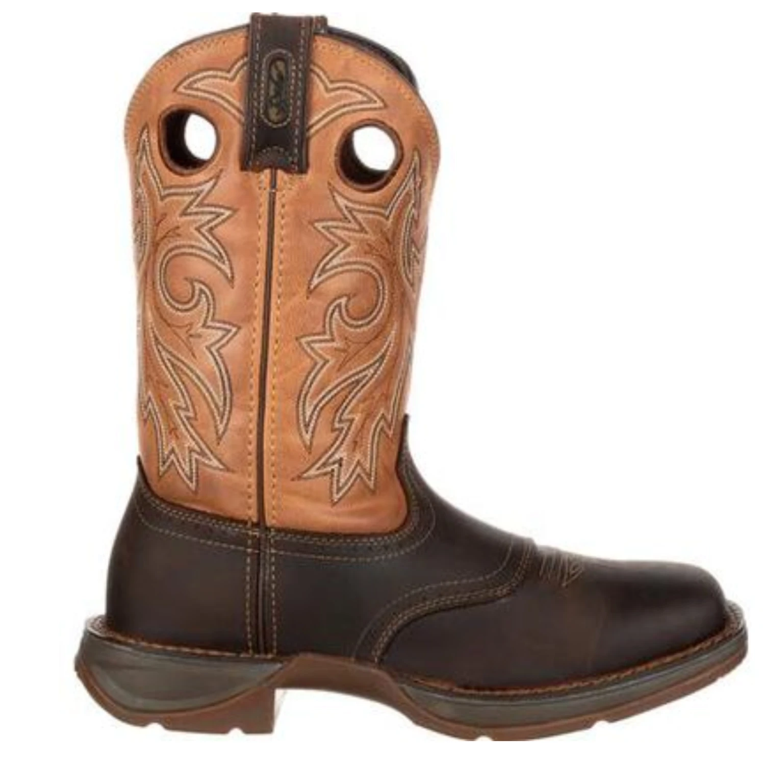 Durango® Men's Western 11" Brown & Tan Saddle Square Toe Boots DB4442 5 Durango® Men's Western 11" Brown & Tan Saddle Square Toe Boots DB4442 - Image 3