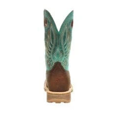 Durango® Men's Maverick Ranger Brown & Turquoise Square Toe Boots DDB0300 -Ariat DDB0300C