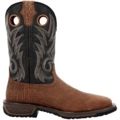 Durango Men's Brown & Black Steel Toe Work Boots DDB0401 -Ariat DDB0401 side 2