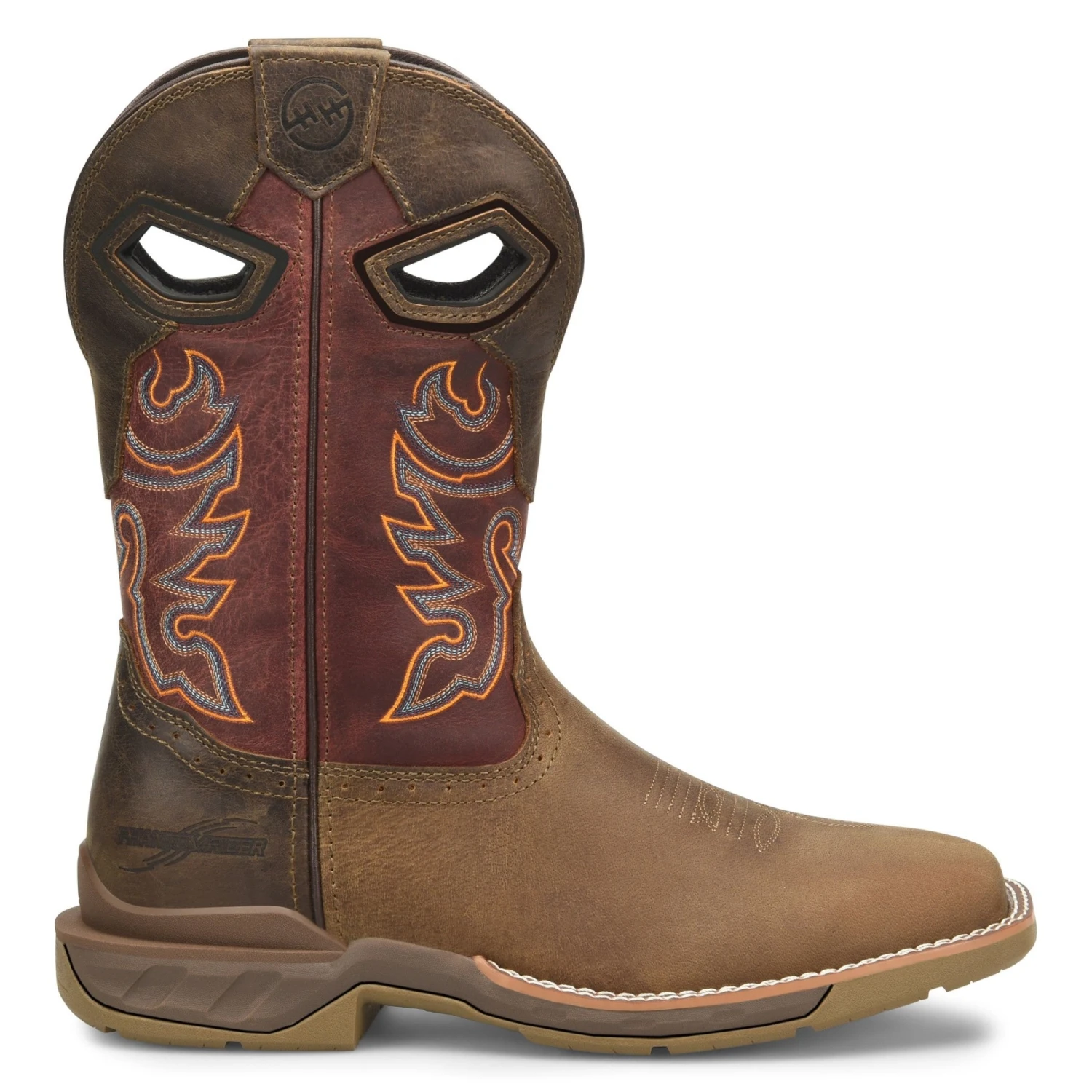 Double H Men's Phantom Rider Alridge 11" Square Toe Brown Boots DH5369 6 Double H Men's Phantom Rider Alridge 11" Square Toe Brown Boots DH5369 - Image 4