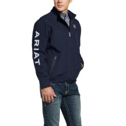AriatĀ® Men's New Team Navy Blue Softshell Jacket 10032687