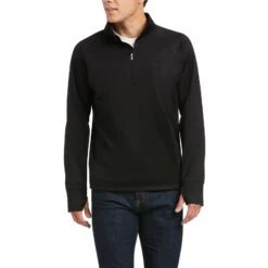 Ariat Men's TEK Team 1/2 Zip Black Sweatshirt 10037465
