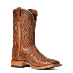 Ariat® Men's Relentless Denton Carmel Tan Exotic Boots 10035923 -Ariat F21 MNS WEST 10035923 medial