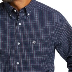 Ariat® Men's Pino Classic Long Sleeve Old Navy Shirt 10037051 -Ariat F21 MNS WEST 10037051 detail01 1a1fa826 409c 402b ba38 630beffe0a7f