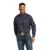 Ariat® Men's Pino Classic Long Sleeve Old Navy Shirt 10037051 -Ariat F21 MNS WEST 10037051 front