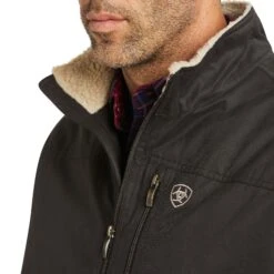 Ariat Men's Grizzly Canvas Concealed Carry Espresso Jacket 10037388 7 Ariat Men's Grizzly Canvas Concealed Carry Espresso Jacket 10037388 -Ariat F21 MNS WEST 10037388 detail02
