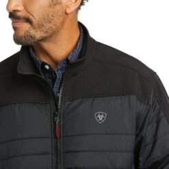 Ariat Men's Elevation Insulated Black Softshell Jacket 10037500 -Ariat F21 MNS WEST 10037500 detail03 1