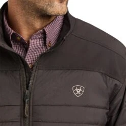 Ariat Men's Elevation Espresso Insulated Softshell Jacket 10037521 -Ariat F21 MNS WEST 10037521 detail02 1