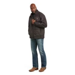 Ariat Men's Elevation Espresso Insulated Softshell Jacket 10037521 -Ariat F21 MNS WEST 10037521 full