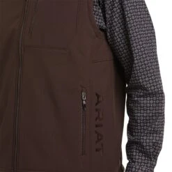 Ariat Men's Logo 2.0Patriot Coffee Bean Concealed Carry Vest 10037560 -Ariat F21 MNS WEST 10037560 detail01