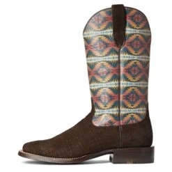 Ariat Men's Pendleton Circuit Dark Coffee Night Dance Boot 10038228 11 Ariat Men's Pendleton Circuit Dark Coffee Night Dance Boot 10038228 -Ariat F21 MNS WEST 10038228 side