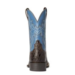 Ariat Men's Sport Sow Country Clear Blue Western Boots 10038361 -Ariat F21 MNS WEST 10038361 heel