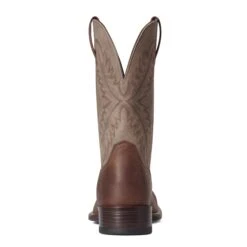 Ariat Men's Rawly Ultra Barrel Brown Leather Western Boots 10038370 -Ariat F21 MNS WEST 10038370 heel