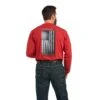 Ariat Men Rebar Workman Alloy Red Flag Graphic Tee Shirt 10037705 -Ariat F21 MNS WORK 10037705 back