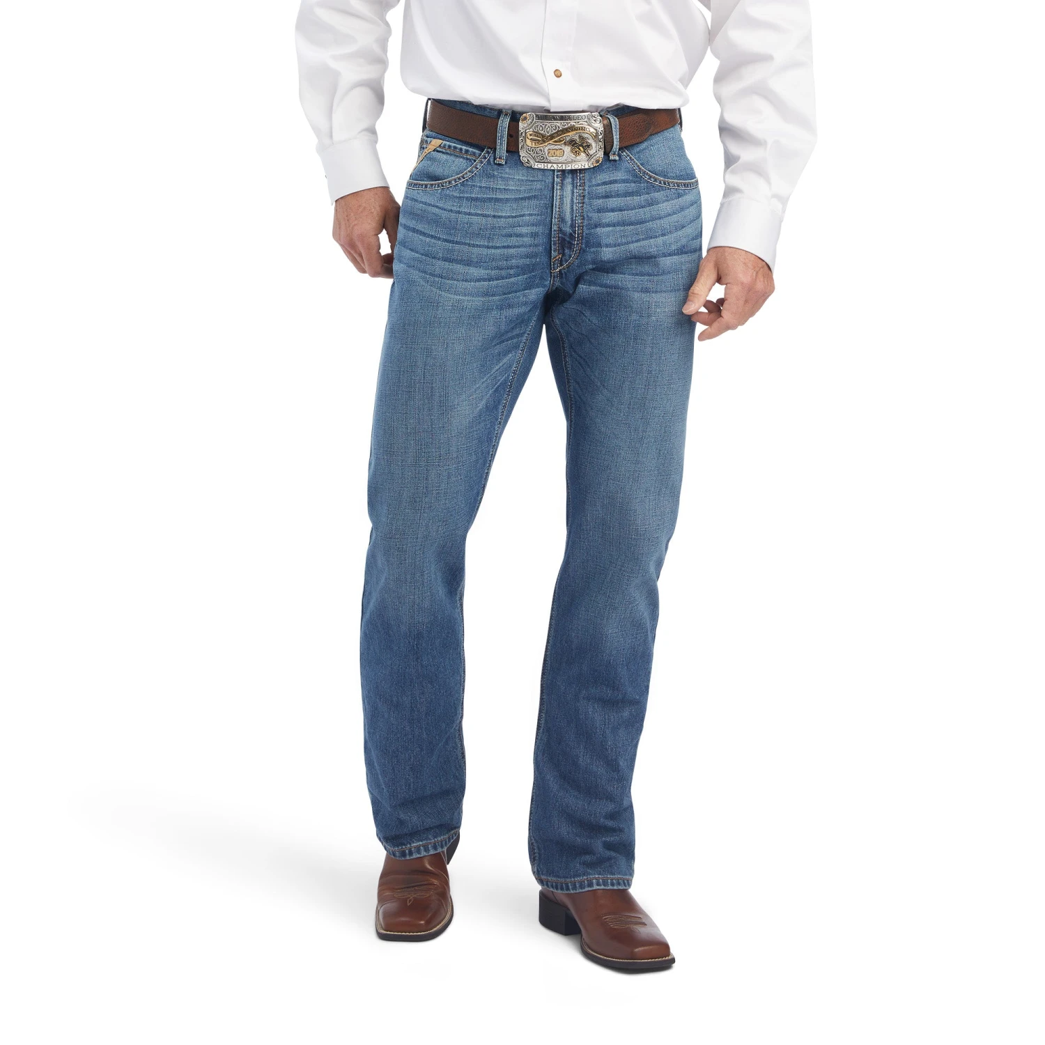 Ariat® Men's M4 Relaxed Landry Riverbend Straight Jeans 10041098 4 Ariat® Men's M4 Relaxed Landry Riverbend Straight Jeans 10041098 - Image 2