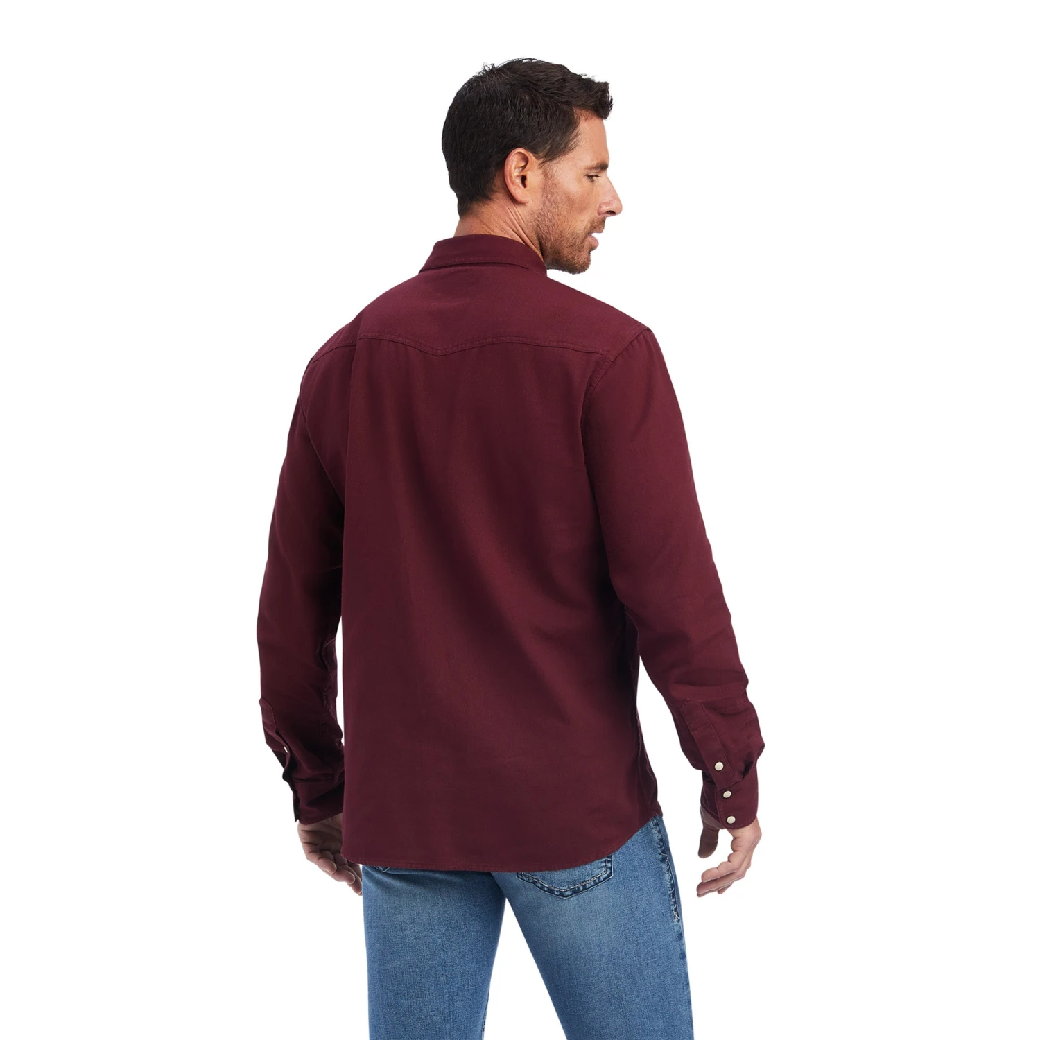 Ariat® Men's Jurlington Retro Chocolate Brown Snap Shirt 10041408 4 Ariat® Men's Jurlington Retro Chocolate Brown Snap Shirt 10041408 - Image 2