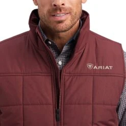 Ariat® Men's Crius Concealed Carry Red Mahogany Vest 10041522 8 Ariat® Men's Crius Concealed Carry Red Mahogany Vest 10041522 -Ariat F22 MNS WEST 10041522 detail01