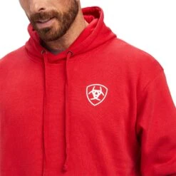 Ariat® Men's 93 Liberty Tango Red Hooded Sweatshirt 10041719 8 Ariat® Men's 93 Liberty Tango Red Hooded Sweatshirt 10041719 -Ariat F22 MNS WEST 10041719 detail01 1