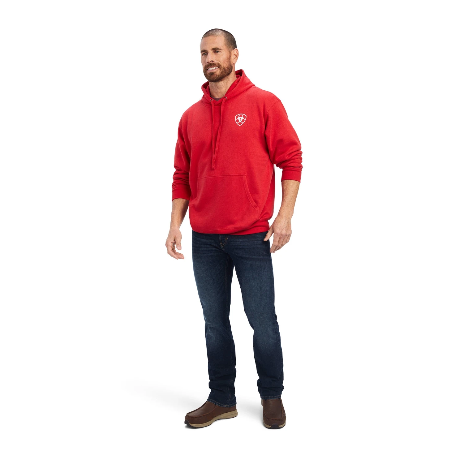 Ariat® Men's 93 Liberty Tango Red Hooded Sweatshirt 10041719 6 Ariat® Men's 93 Liberty Tango Red Hooded Sweatshirt 10041719 - Image 4
