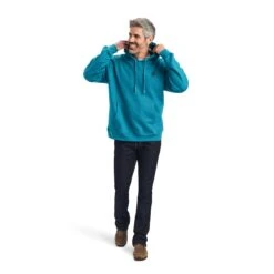 Ariat® Men's Desert Sun Ocean Depths Hooded Sweatshirt 10041726 -Ariat F22 MNS WEST 10041726 full