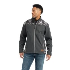 AriatĀ® Men's Vernon 2.0 Chimayo Charcoal Softshell Jacket 10042132