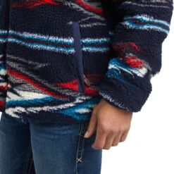 Ariat® Men's Chimayo New Mexico Navy Fleece Jacket 10042186 -Ariat F22 MNS WEST 10042186 detail02