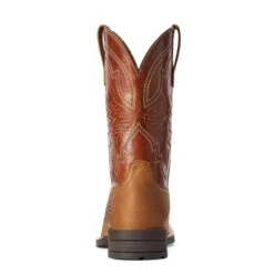 Ariat® Men's Hybrid Ranchwork Sorrel Crunch Western Boots 10042394 -Ariat F22 MNS WEST 10042394 heel
