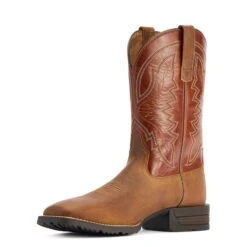 Ariat® Men's Hybrid Ranchwork Sorrel Crunch Western Boots 10042394 -Ariat F22 MNS WEST 10042394 medial
